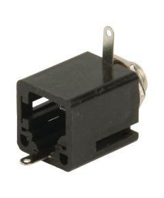 Single connector 6.35mm Female Black ND3974 Valueline