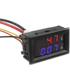Amperometro Voltmetro Digitale DC 0-100V 10A  con 2 display EL3990 