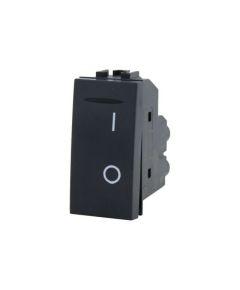Bipolar switch 16A - 250V black compatible Living International EL2132 