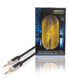 3.5mm male stereo audio cable 1m anthracite ND8035 Profigold