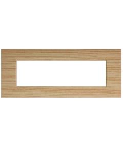 Placca 7 posti abete compatibile Living International EL1498 