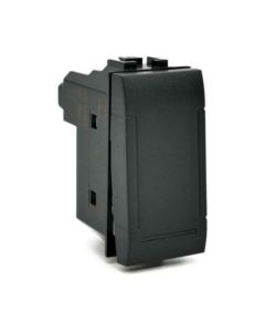 Unipolar switch 16A-250V black compatible Living International EL2324 