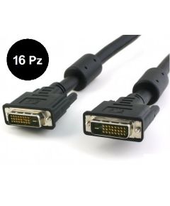 16 Pezzi - Cavo DVI digitale Dual Link (DVI-D) con ferrite 15 mt. Z561-16 