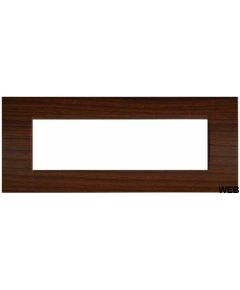 Placca 7 posti ciliegio compatibile Vimar Plana EL2022 