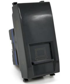 Vimar compatible black RJ45 network connector EL2382 