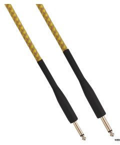 Cavo audio telato Jack maschio-maschio Mono 6.3mm 5m giallo/marrone MIC300 