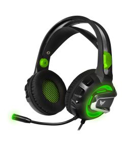 CrownMicro CMGH-3002 Green LED Gaming Headset with Microphone CMGH-3002 Crown Micro