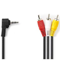 Audio video cable 3.5mm male-3x RCA male 2m ND8107 Nedis
