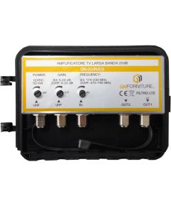 Amplificateur TV 20dB 2out GN-20/RUU3 2OUT MT282 
