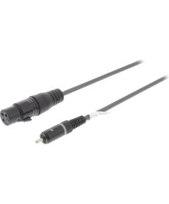 Cavo audio XLR 3 pin femmina- RCA maschio 5m Sweex SX457 Sweex