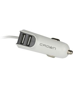 Caricabatterie per auto con due porte USB 3.1A e cavo micro USB Crown Micro CMCC-005 Crown Micro