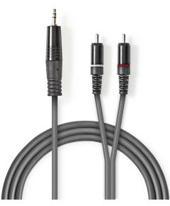 Cable audio estéreo 3,5 mm macho -2x RCA macho 3m ND1872 Nedis