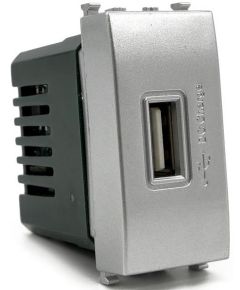 Presa USB grigia 90-265V 50/60Hz output 5V 2A compatibile Vimar Plana EL3145 
