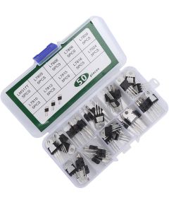Transistor regolatore di tensione a 3 pin kit da 50 pezzi vari modelli LM317T/L7824 WB2393 