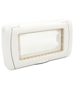 Placca idrobox IP55 T3 4P bianca compatibile Matix EL1342 