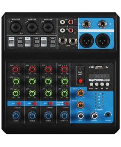 Professional mixer 5 channels Bluetooth/USB/Stereo RCA inputs SP695 