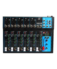 Professional mixer 4/7 channels Bluetooth/USB/Stereo RCA inputs SP522 