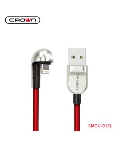 Cavo di ricarica e sincronizzazione telato 1m 2A USB Lightning Crown Micro CMCU-012L Crown Micro