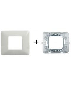 Placa blanca compatible con Matix y kit de soporte de 2 plazas EL4030 