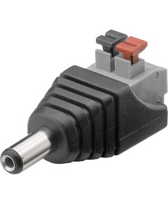 5.5x2.1mm DC adapter with 2-pin terminals N456 Goobay