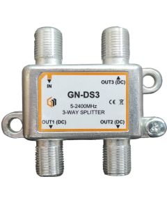 3-way 5-2400MHz splitter with GT-SAT in-line F connectors MT283 GT-SAT