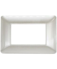 Placca 3 posti bianco perla compatibile Matix EL1488 