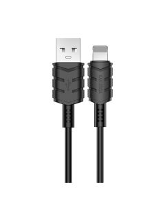 Lightning charging and sync cable 2m 2.4A black KSC-716 F2450 