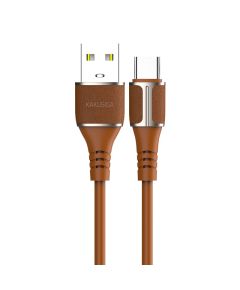 Type C charging and sync cable 1m 3.2A brown KSC-418 F2500 