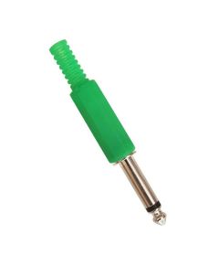 Jack 6.35mm male connector - Green B2005 