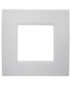 Living International compatible 2-place white Soft Touch plate EL3140 