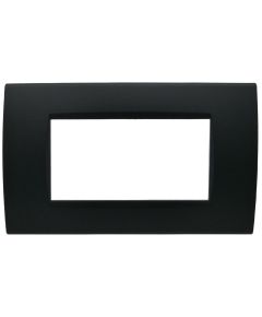 Living International compatible 4-place black Soft Touch plate EL3153 