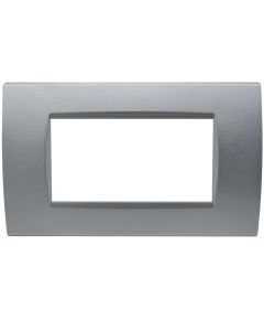 Living International compatible 4-place silver Soft Touch plate EL3156 