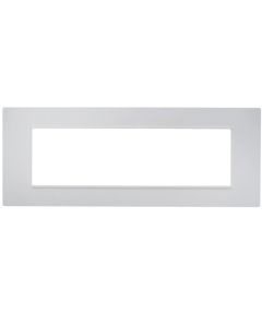 Vimar Plana compatible 7-place white Soft Touch cover plate EL3160 