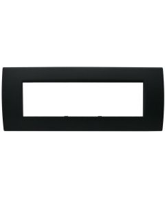 Living International compatible 7-place black Soft Touch plate EL3189 