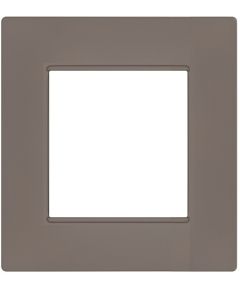 Vimar Plana compatible 2-place dove gray Soft Touch plate EL3205 
