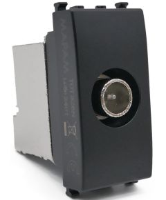 Presa TV SAT derivata nera compatibile Vimar Ark&eacute; EL204 