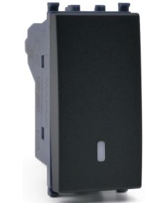 Pulsante unipolare nero compatibile Vimar Ark&eacute; EL214 