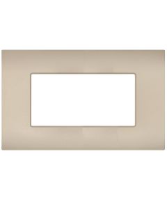 Placca 4 posti champagne compatibile Vimar Ark&eacute; EL346 