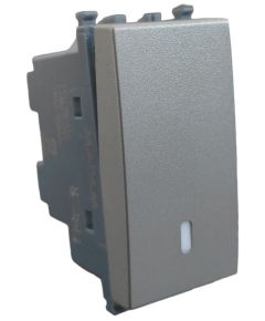 Vimar Arké compatible gray single-pole switch EL372 