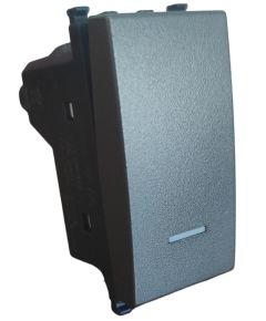 Deviatore grigio  con spia compatibile Vimar Arké EL202 