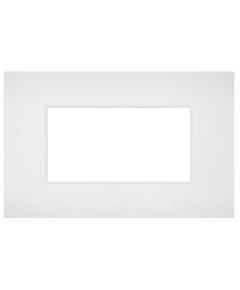 Placca 4 posti bianca compatibile Vimar Ark&eacute; EL381 