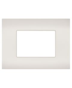 Placca 3 posti perla compatibile Vimar Ark&eacute; EL382 