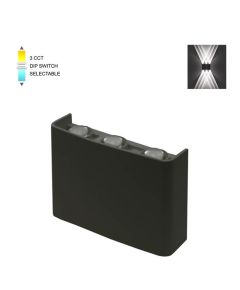 Black Outdoor Wall Lamp 6W SMD 16*10CM IP65 EL068 Vito