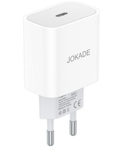 Caricabatterie USB tipo C ricarica rapida 3A 27W bianco JB068 F2970 Jokade