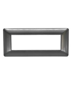 Placca 7 posti grigio scuro compatibile Bticino Matix EL2209 