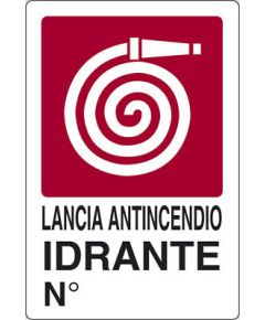 Cartello segnaletico per idrante 20x30cm WB2277 