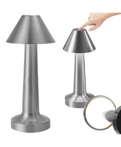 Lampada da tavolo dimmerabile color argento K298 