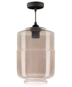 Lampadario  in Vetro Fumè E27 180x260mm R999 Vito