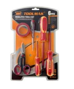 Set Utensili Isolati 6 Pezzi certificazione VDE fino a 1000V W2025 Toolmak