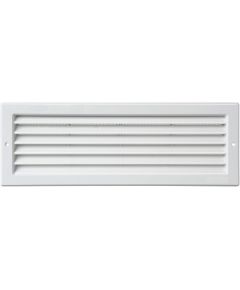 Griglia rettangolare da incasso in PP bianco 370&times;130mm E3038 Airgama